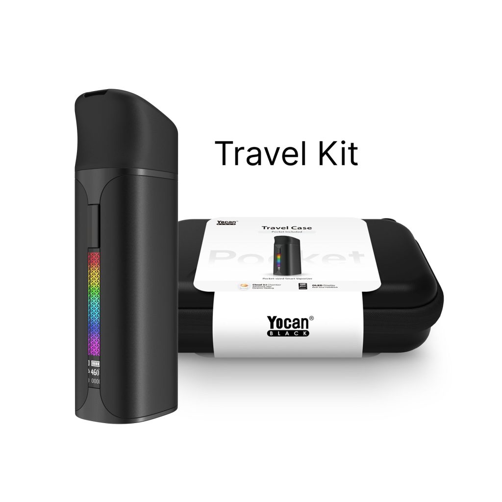 Yocan Black Pocket Full Travel Kit - jet black